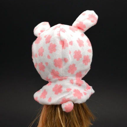 Sakura Soft Plush Cat Ears Cape – Doll Cosplay for Bratz/Blythe (Pre-Owned)