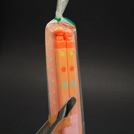 Vintage Sanrio 1983 Little Twin Stars Orange Chopstick – 6.5" (16.5cm) (New)