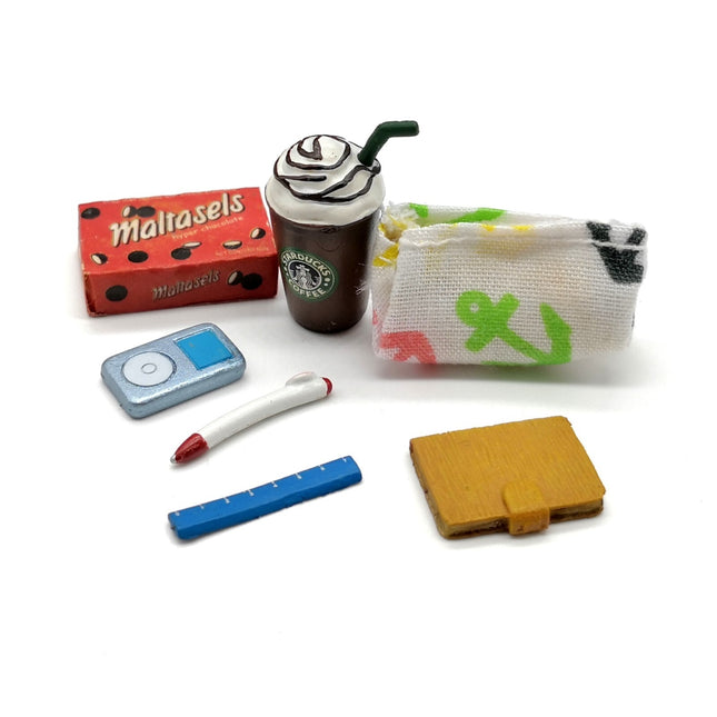 Stationery Pouch, Coffee Frappe & Candy Mini Set – Dollhouse by Mimo (Pre-Owned)