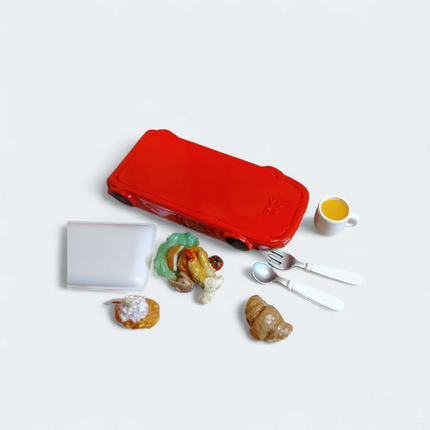 Re-Ment Family Restaurant 2 #5 Kids Meal with Car Plate – Dollhouse Meal