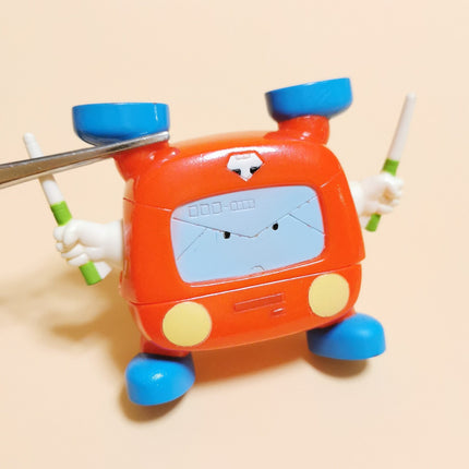 Time Bokan 2000 Yatterman ENVELOPE ROBOT 2" Mini Figure Toy Japan Collectible