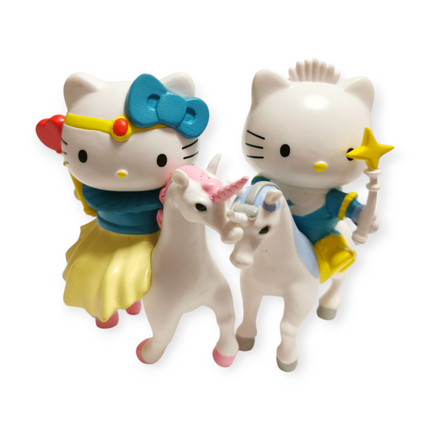 Sanrio Princess Hello Kitty & Prince Daniel Riding Unicorn – 3" Valentine Figure (Pre-Owned)