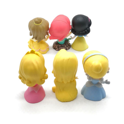 Disney Princess Bobble Heads 2" – Rapunzel, Ariel, Belle Lot of 6 (Pre-Owned)