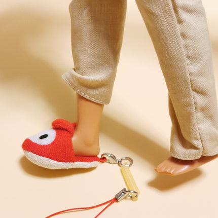 Sanrio My Melody Slipper – 1.75" Plush Keychain (Screen Cleaner) (Pre-Owned)