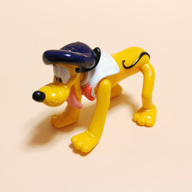 Pluto with Beret 4" Articulated Figure – Epcot Center 90s Cake Topper (Pre-Owned)