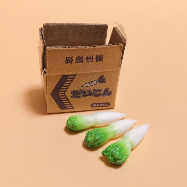 J.Dream Veggie Radish Daikon Miniature – Dollhouse Food Set (Pre-Owned)