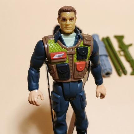 Stargate LT KAWALSKY w CANNON WEAPON 4" Mini Action Figure Toy 1994 Hasbro Loose