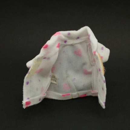 Doll Clothes Pajama Set White Felt – for 9" Licca Chan & Blythe (Pre-Owned)