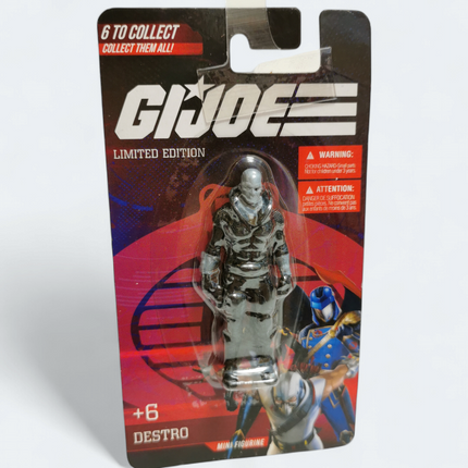 Miniature GI Joe Snake Eyes Roadblock Destro – 2.5" MOC Figure (Hasbro, New)