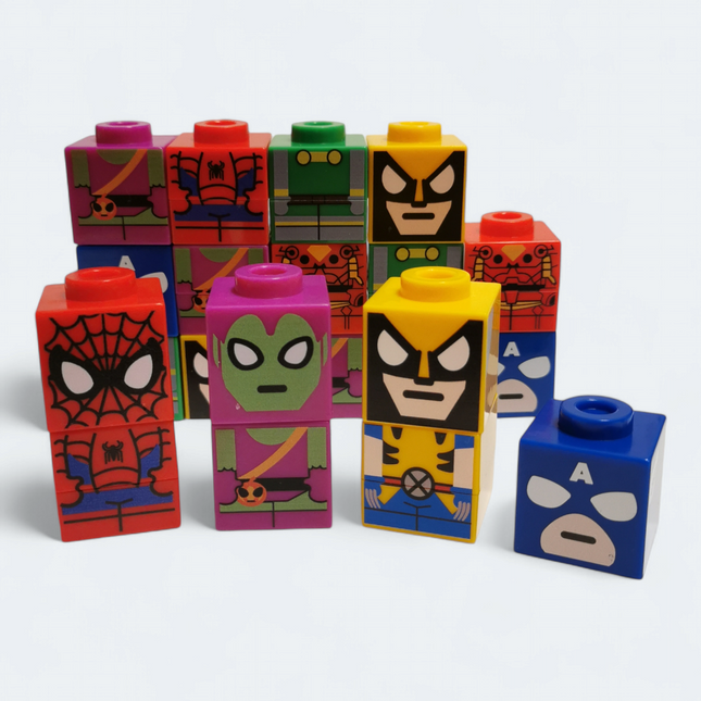 Marvel Super Hero STATIONERY BLOCK Lot of 21 Spider Man Wolverine Green Goblin