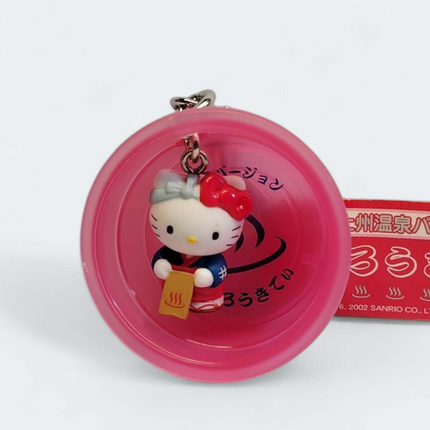 Sanrio Hello Kitty with Bathhouse Bucket – 1.5" Keychain (Pre-Owned)