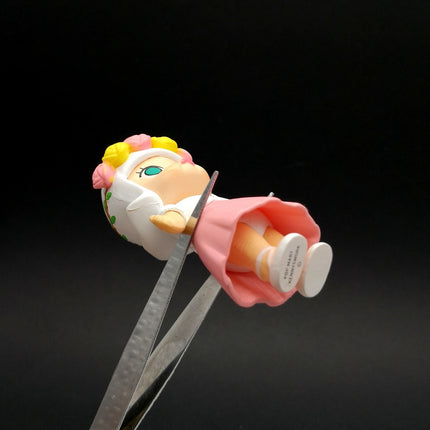 Molly Wedding Flower Girl with Rose Crown – 3" Cake Topper (Pre-Owned)