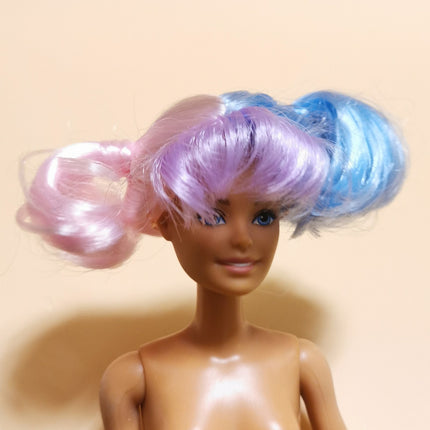 1/6 Scale Doll Pastel Colorful Wig – Short Hair Style (MGA LOL, Pre-Owned)