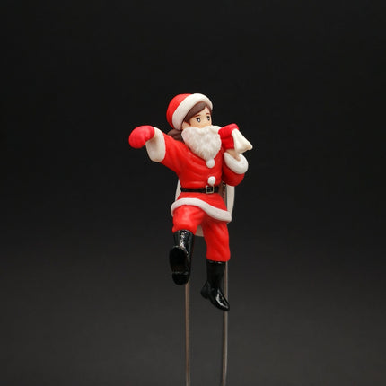 Fuchico as Santa Claus 2" Cup-Rim Figure – Christmas Anime Decor (Pre-Owned)