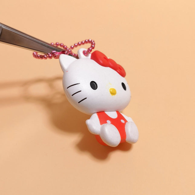 Hello Kitty Petanko Flat – 1.75" Keychain (T-arts 2021, Pre-Owned)