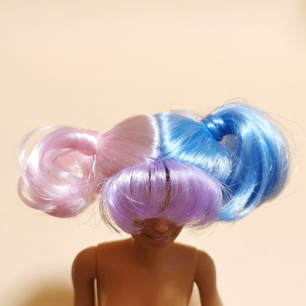 1/6 Scale Doll Pastel Colorful Wig – Short Hair Style (MGA LOL, Pre-Owned)