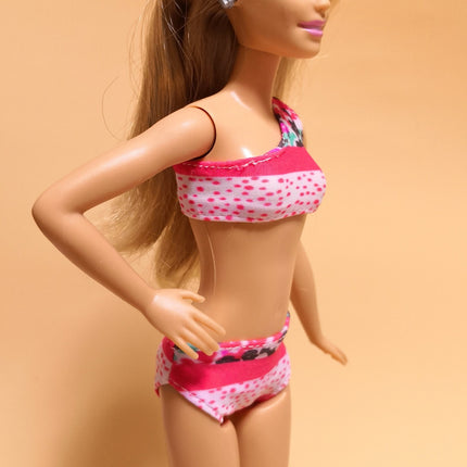 Pink Mix Print 2-Piece Swimsuit – 11" Doll (Pre-Owned)