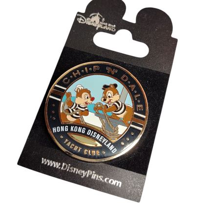Hong Kong Disneyland Chip N Dale Yacht Club Pin – HKDL 2008 (Rare, Pre-Owned)
