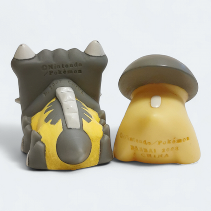 Pokemon Shieldon & Bastiodon 1.5" Finger Puppet – Catch Them All (Bandai, Pre-Owned)