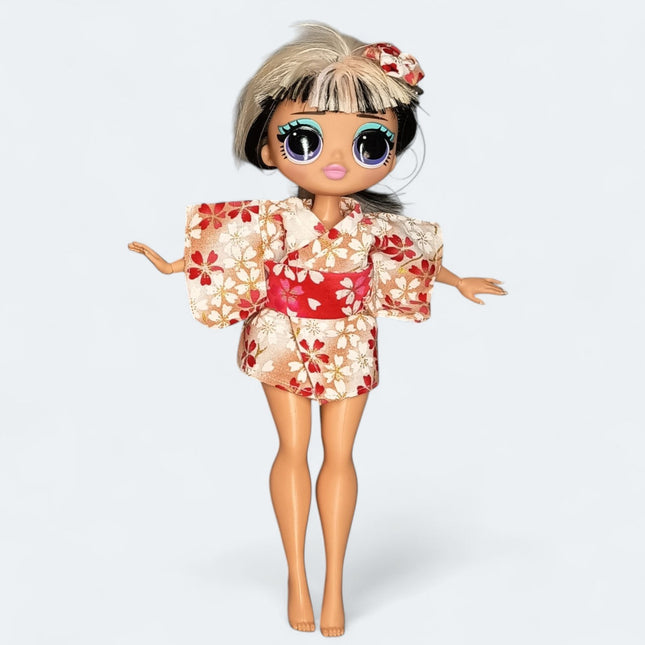 LOL OMG Doll Fashion Red Kimono Dress – 20cm Outfit (Pre-Owned)
