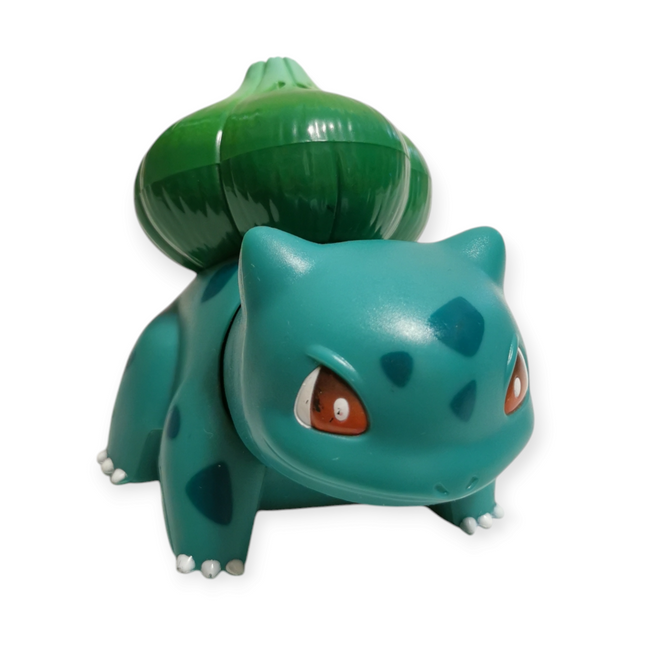 TOMY Pokemon Bulbasur 3.5" Nodding Figure – 1997 Vintage (Rare, Pre-Owned)