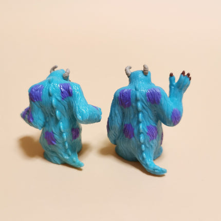 Monsters Inc Sulley 1.5" Rubber Minis – Lot of 2 Cake Toppers (Pre-Owned)