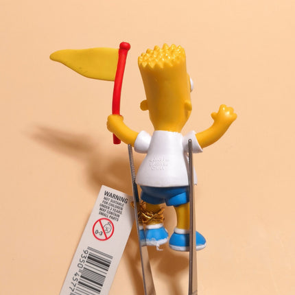 THE Simpsons BART SIMPSONS w FLAG Greetings From Springfield S2 3" Mini Figure