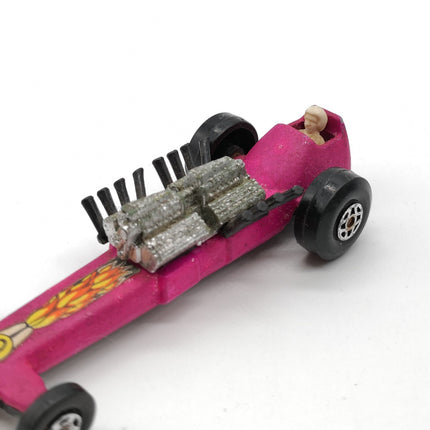 Matchbox Lesney Superfast #64 Slingshot Dragster Pink – Vintage Diecast Car (Pre-Owned)