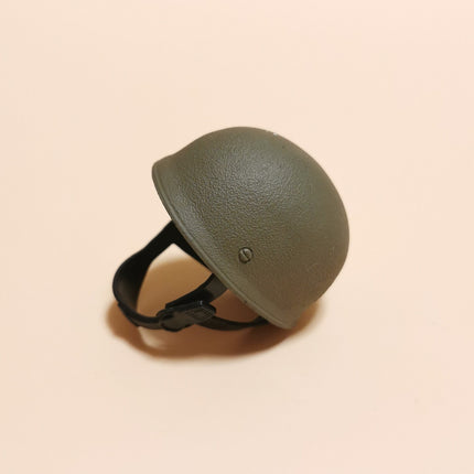 1/6 Scale Green Texture Helmet with Plastic Strap – for 12" Figure (Pre-Owned)