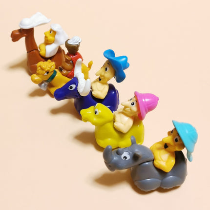 Kinder Surprise Animals with Riders – Lot of 5 Mini Figures (Pre-Owned)