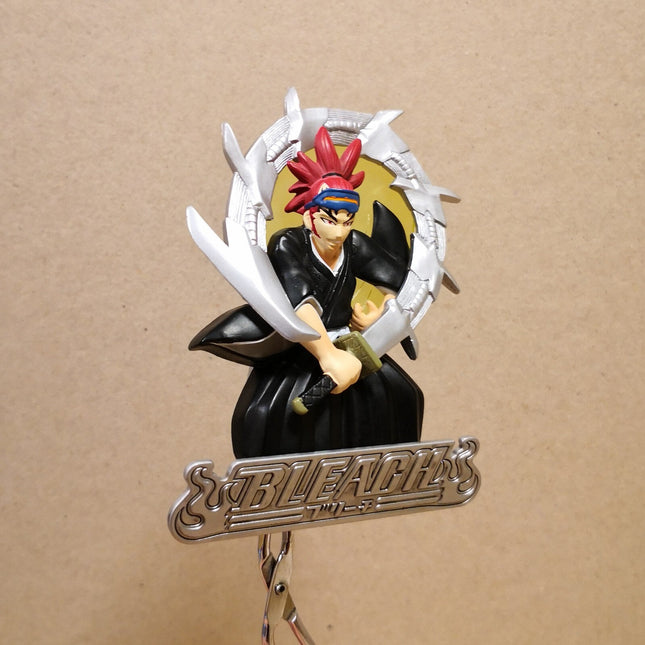 Bandai BLEACH RENJI ABARAI 3" Mini Figure w Mini Stand 2005 Anime Collectible