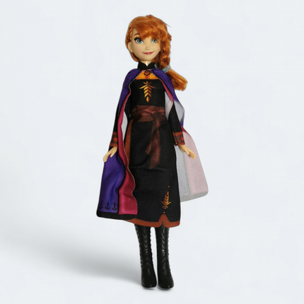 Disney Princess Doll Frozen 2 Anna with Blue Cape & Boots – 11" Fashion Doll (Pre-Owned)