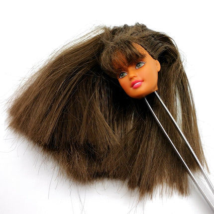 1/6 Doll Barbie Teresa Head Only – Brunette Straight for 12" Doll 1998 (Pre-Owned)