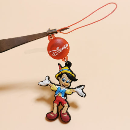 Disney Pinocchio Double Sided Keychain – 1.5" PVC Figure (Japan, Pre-Owned)