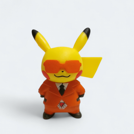Pokemon Center Pikachu Team Flare – Orange Suit 1.5" Figure (Pre-Owned)
