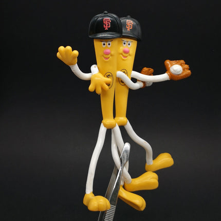 Lot of 2 Pittsburgh Pirates Bendable 6" Figure Toy Promo Collectible Giants Bat