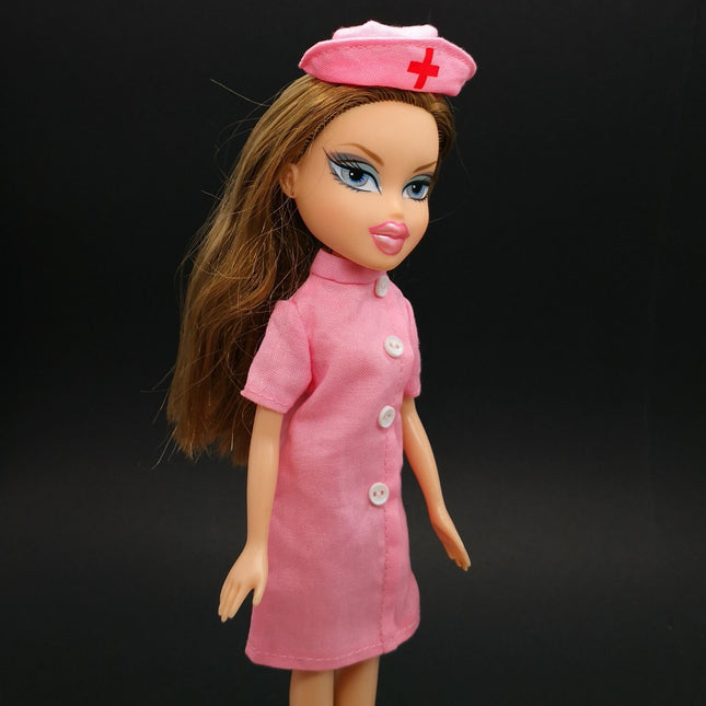 Pink Nurse Uniform Costume – Re-Ment Outfit for Blythe/Bratz (Pre-Owned)