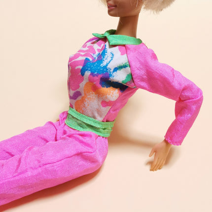 1/6 Scale Neon Pink Ski Jumpsuit – 90s Barbie/Jenny Fashion (Pre-Owned)