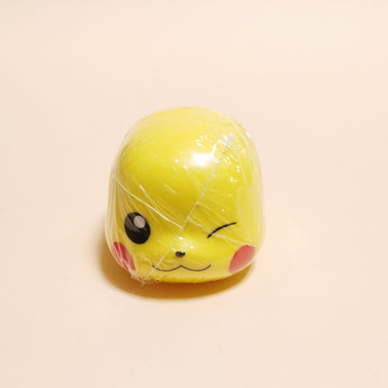 Pokemon CapChara Winking Pikachu 3.5" Mini Figure – Gacha (Bandai, Pre-Owned)