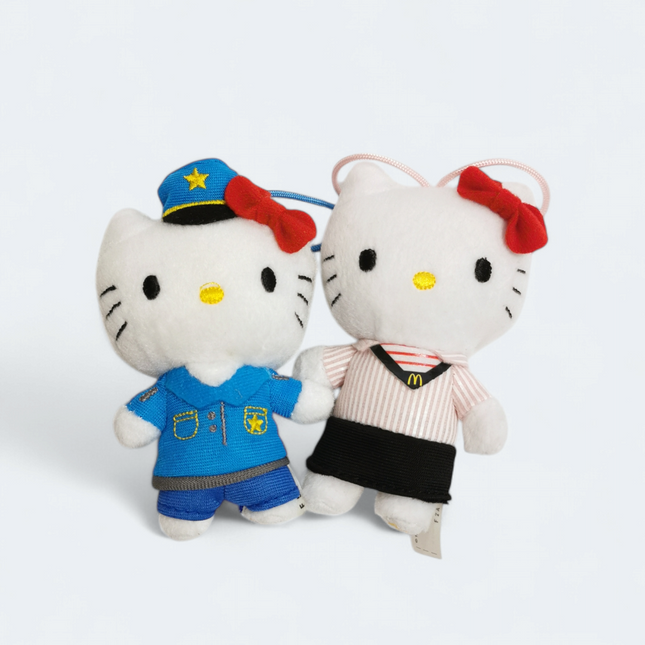 Sanrio Police Hello Kitty – 4.5" McDonald’s Cosplay Plush (2010) (Pre-Owned)