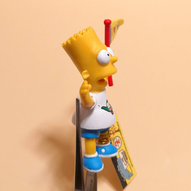 THE Simpsons BART SIMPSONS w FLAG Greetings From Springfield S2 3" Mini Figure