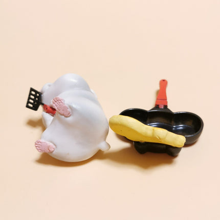 Re-Ment Animal Hamster Cake Shop #2 Cooking/Flipping Pancake (Pre-Owned)