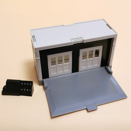 Matchbox GRAY GARAGE STORAGE CASE BOX 5" Figure Diorama Scene Car Vtg 90sToy