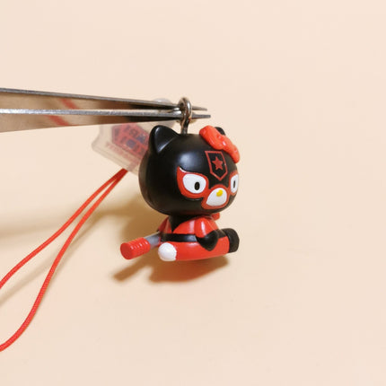 Hello Kitty as Kamen Rider Shocker Combatman – 1" Narikiri Keychain (Pre-Owned)
