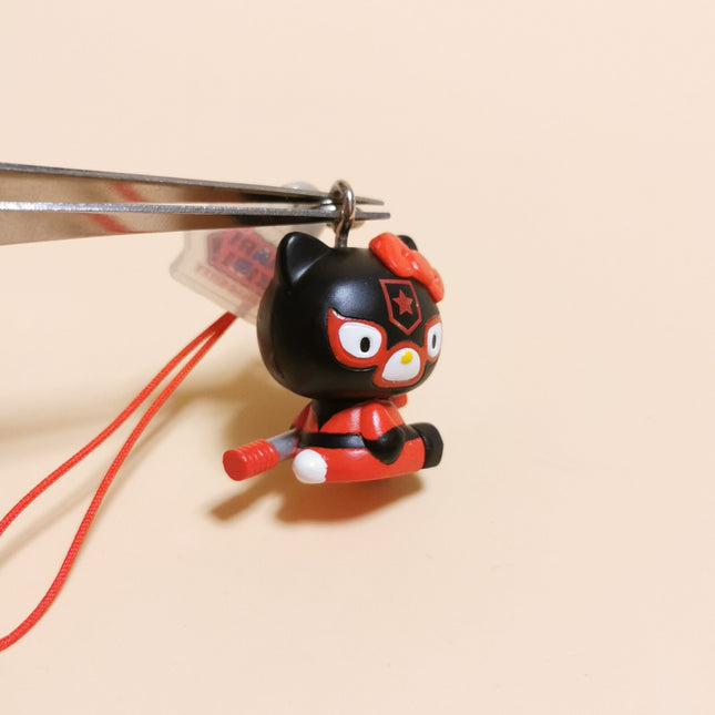 Hello Kitty as Kamen Rider Shocker Combatman – 1" Narikiri Keychain (Pre-Owned)