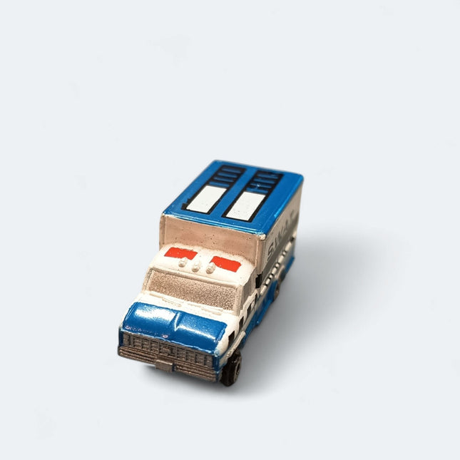Micro Machines S.W.A.T. Police Ford Box Van – Galoob Toy Car (Pre-Owned)