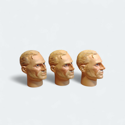 1/6 Scale Male Painted Head Sculpt – Lot of 3 (Pre-Owned)