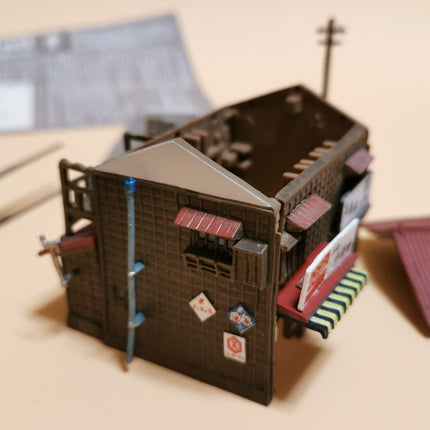 F-Toys 1/150 N Scale Painted Showa House Restaurant – 3.5" Railroad Model (Pre-Owned)