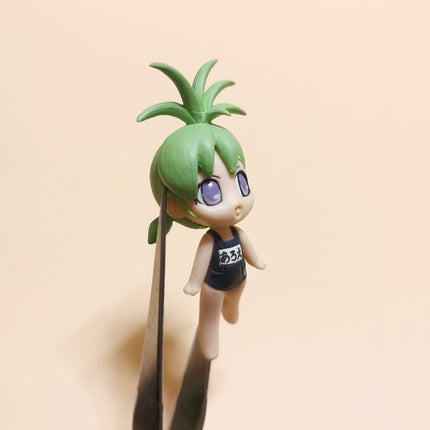 Binchou-tan Aroe in Blue Swimsuit 2" Mini Figure – Loose PVC Anime Toy (Pre-Owned)