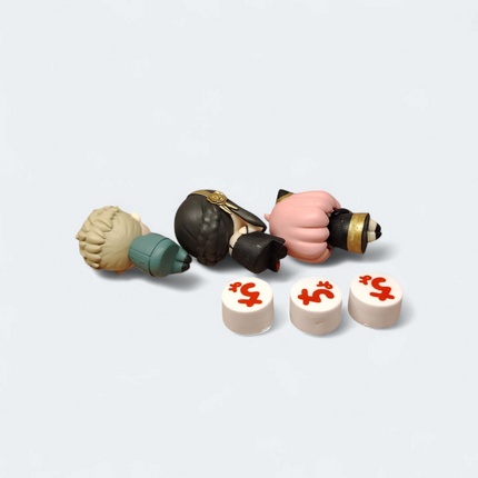 Takara Tomy Spy Family Anya Yor Loid – 1.5" Sitting Figure Lot of 3 (Pre-Owned)
